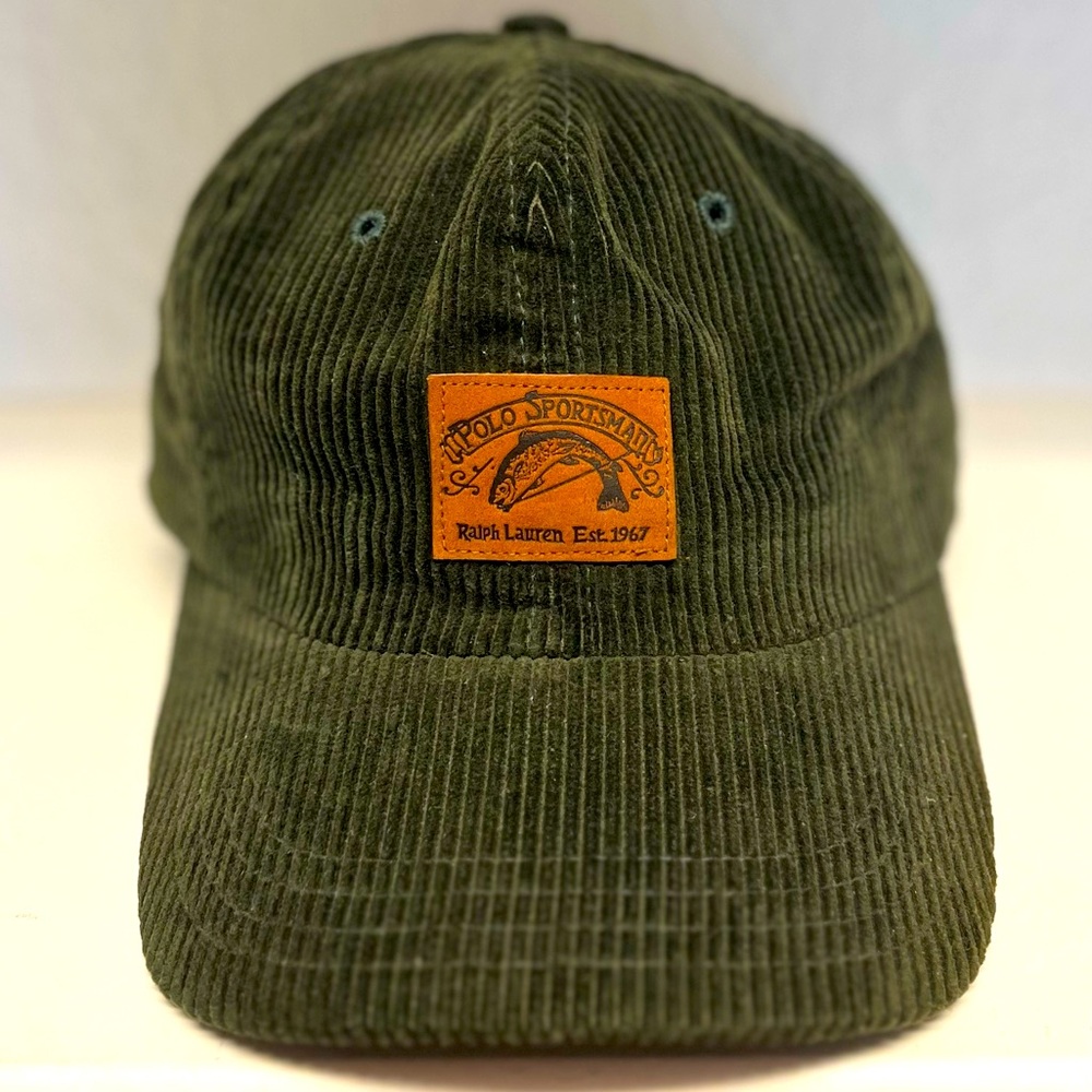 ‼️SOLD‼️ Vintage Polo Ralph Lauren Leather Logo Sportsman  Trout Hat